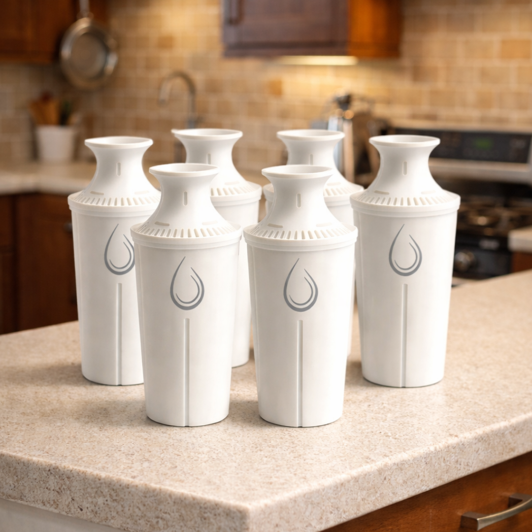 Filtro De Agua Acuaia 6 Unidades Para Jarra Certificado Tipo Brita