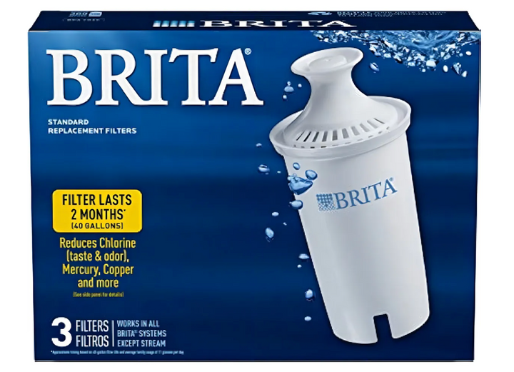 Filtro De Agua De Repuesto Brita Para Jarras 3 Unidades
