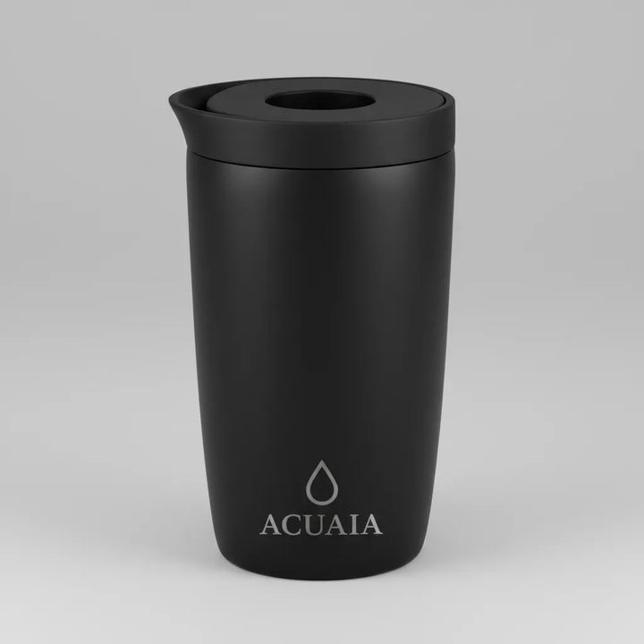 Vaso Térmico ACUAIA 12 oz de Acero Inoxidable Para Café y Bebidas