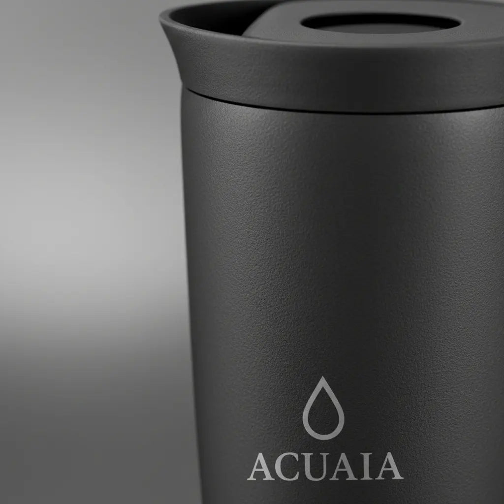 Vaso Térmico ACUAIA 12 oz de Acero Inoxidable Para Café y Bebidas