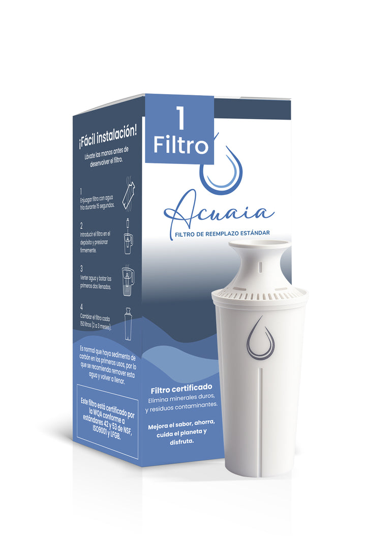 1 Filtro de reemplazo para jarra classic Acuaia