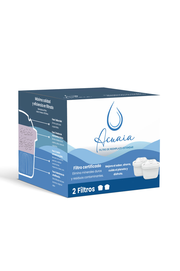 2 filtros Maxtras de reemplazo Acuaia