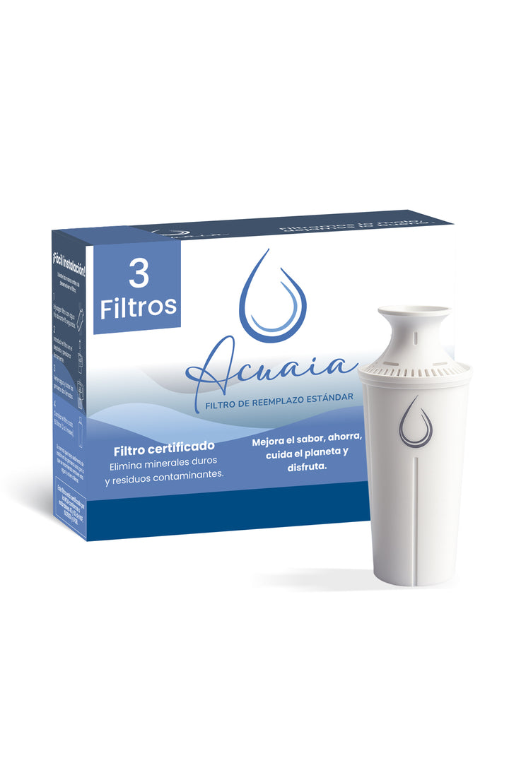 3 filtros Clásicos de reemplazo Acuaia