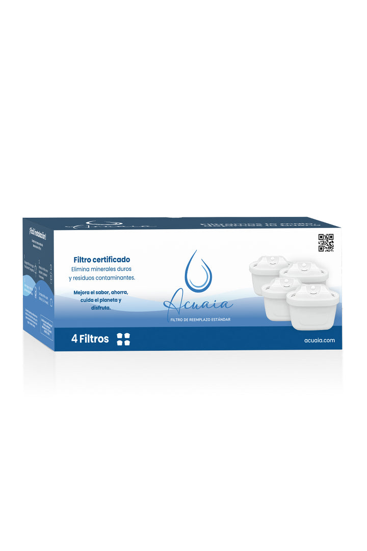4 filtros Maxtras de reemplazo Acuaia