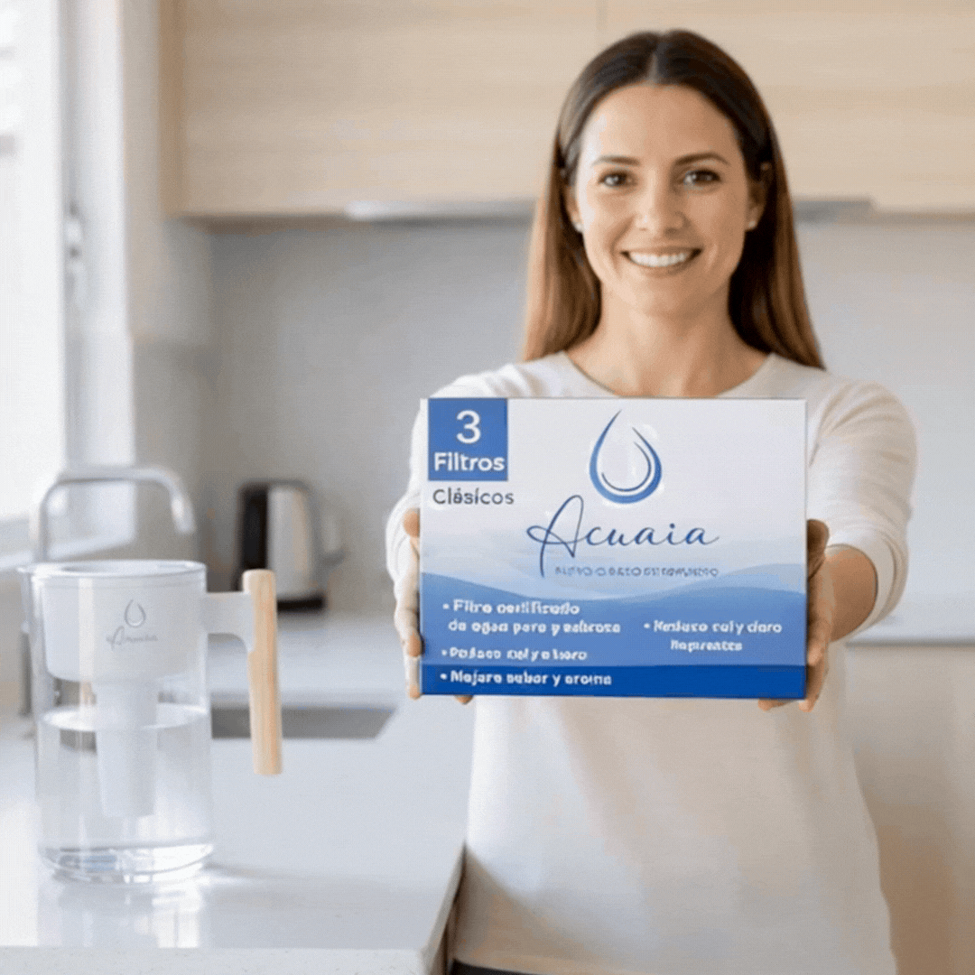 Filtro De Agua Acuaia 3 Unidades Para Jarra Certificado Tipo Brita
